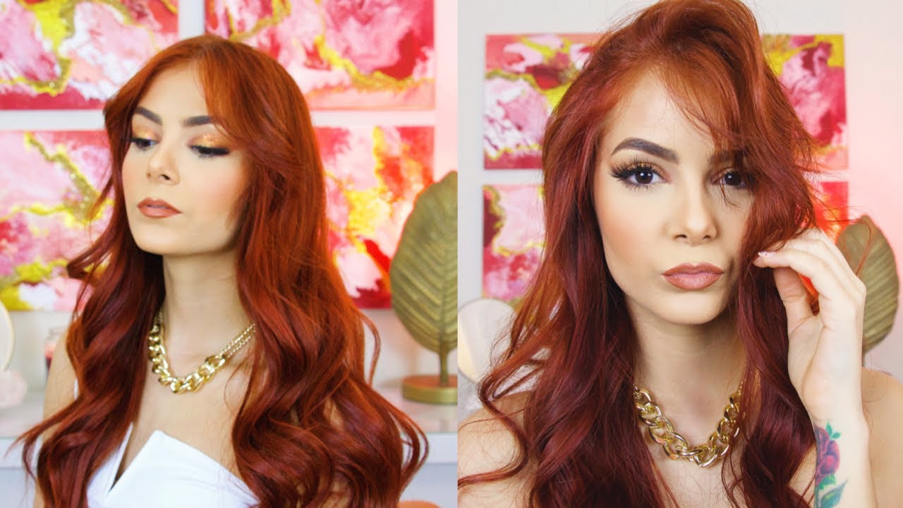 Como me pinto mi cabello cobre/rojo en casa| Rutina de cabello pintado | Celheliz
