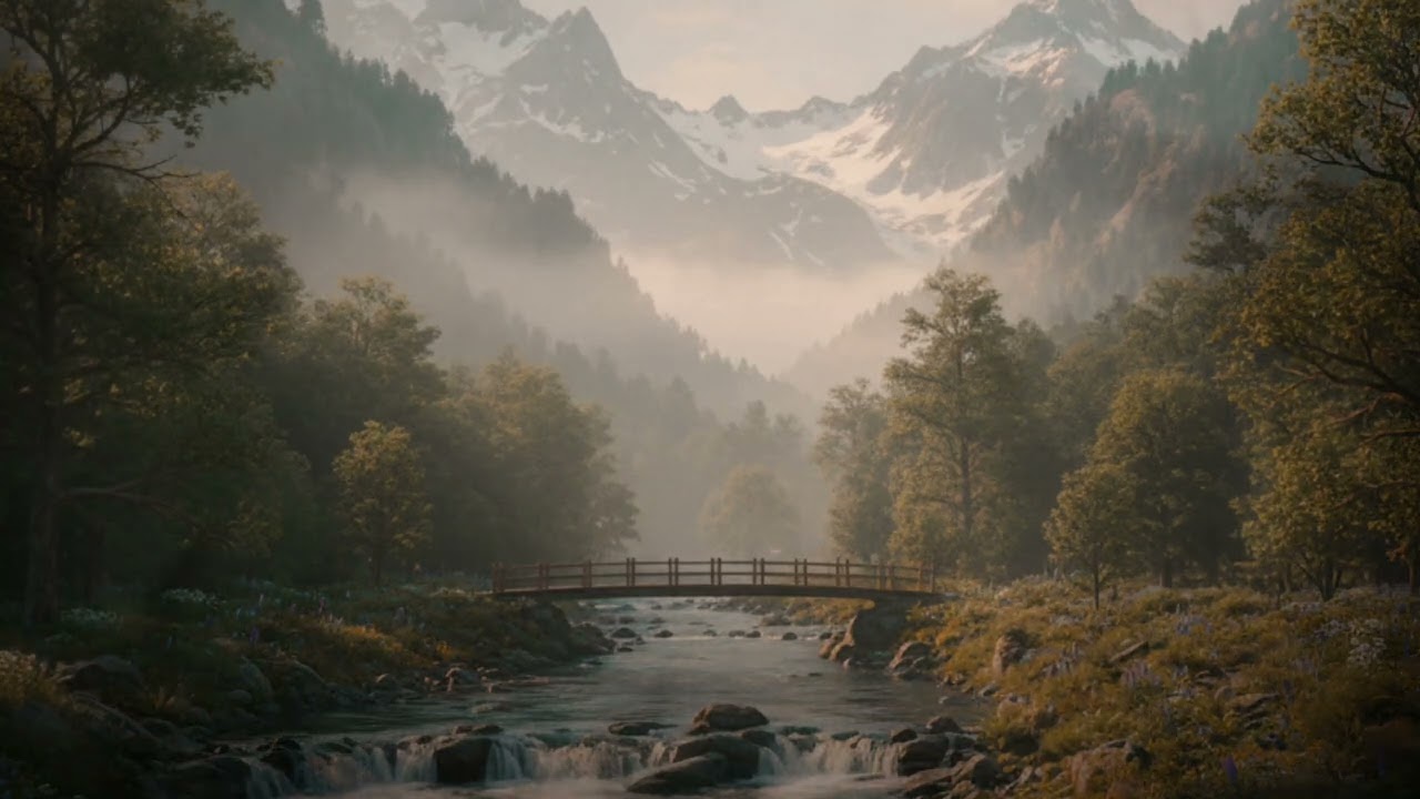 Harmoni Alam: Aliran Air Jernih & Piano Lembut untuk Tidur Pulas