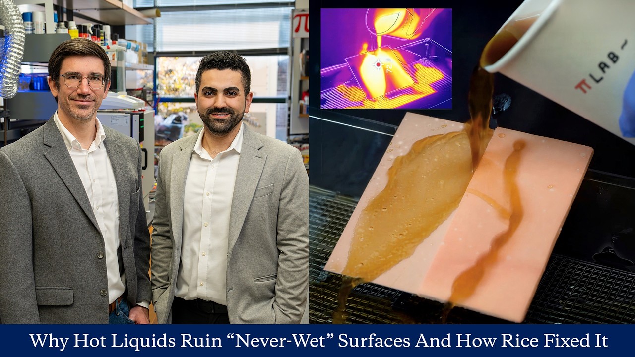 Rice engineering team repels even near-boiling water with low-cost, scalable coating