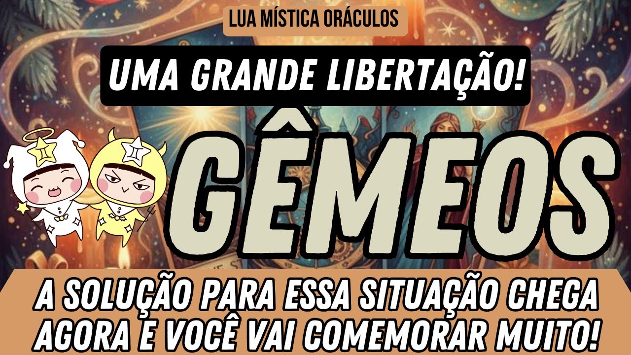 GÊMEOS ♊️ UMA GRANDE LIBERTAÇÃO! A SOLUÇÃO  CHEGA AGORA E VOCÊ VAI COMEMORAR MUITO!