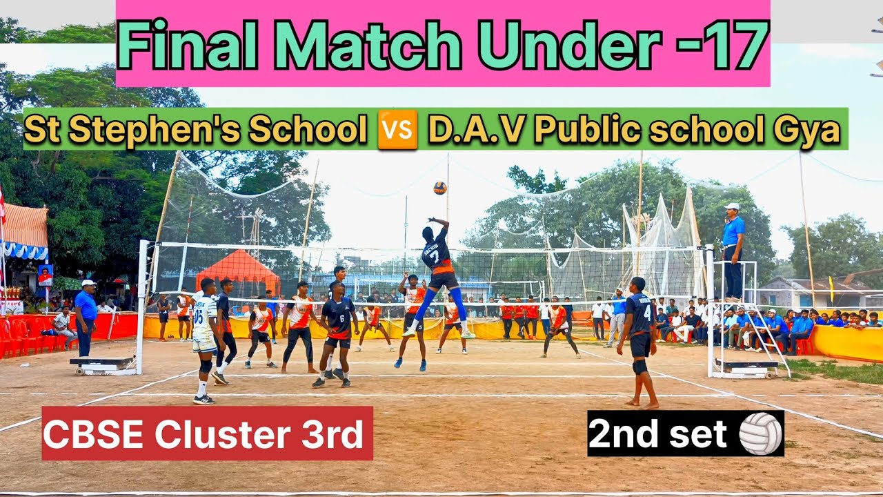 Final Match Under -17 St Stephen's School Hazaribag 🆚 D.A.V Public School Gya #cbse #hazaribagvolley