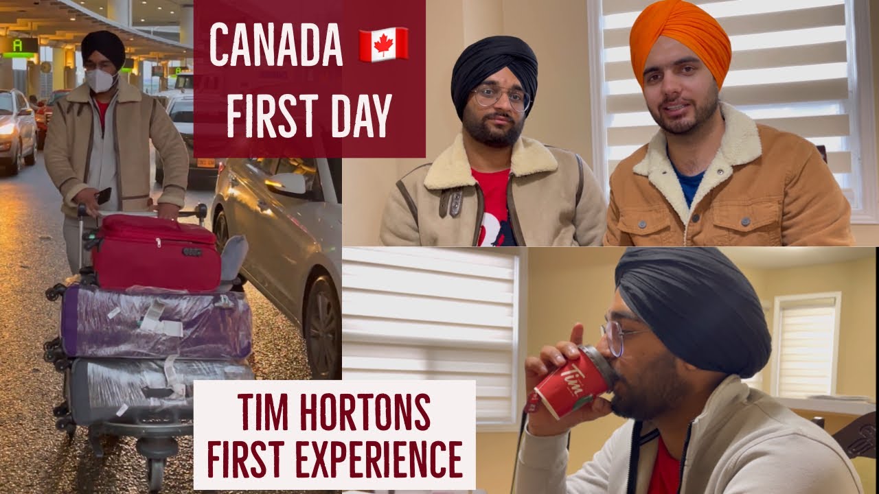 My brother first day in Canada | Tim horton first experience