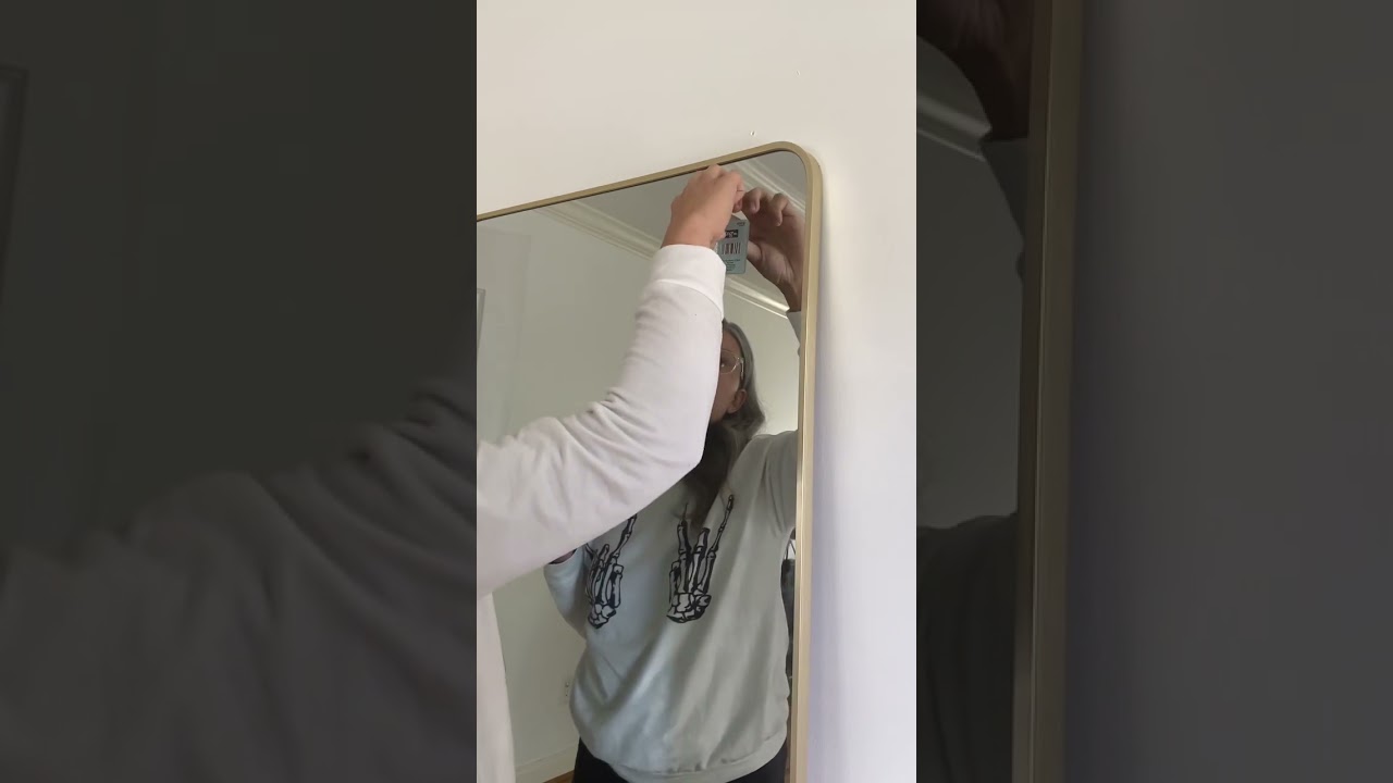 The EASIEST hack for removing stickers from glass,mirrors, picture frames, etc.