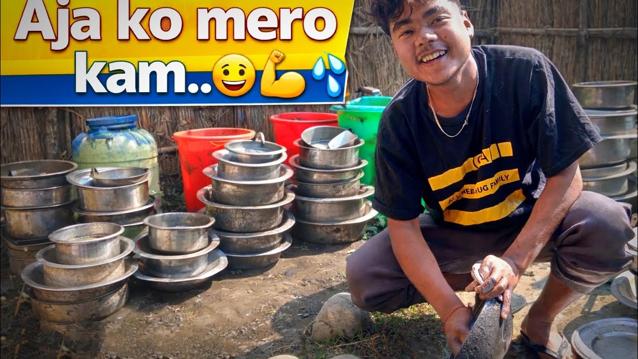 Ghar ko kaam pani garna parxa 😊💦Ajhik mor mehanat #DailyLife#HardWork#VillageLife#subscribe 