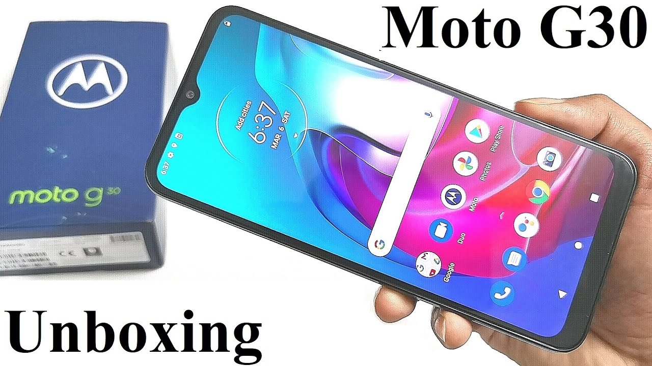 Motorola Moto G30 - Unboxing and First Impressions