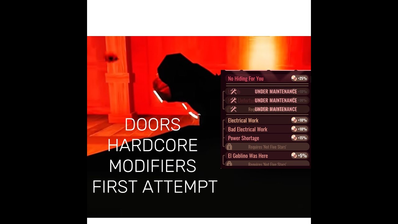 PLAYING DOORS HARDCORE WITH MODIFIERS (pls see the video jp_serene)