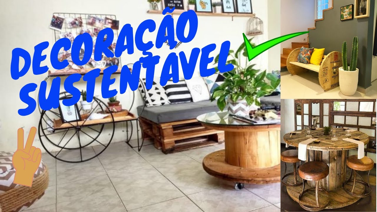 Como fazer decoração / 22 idéias sustentáveis com carretel de madeira.