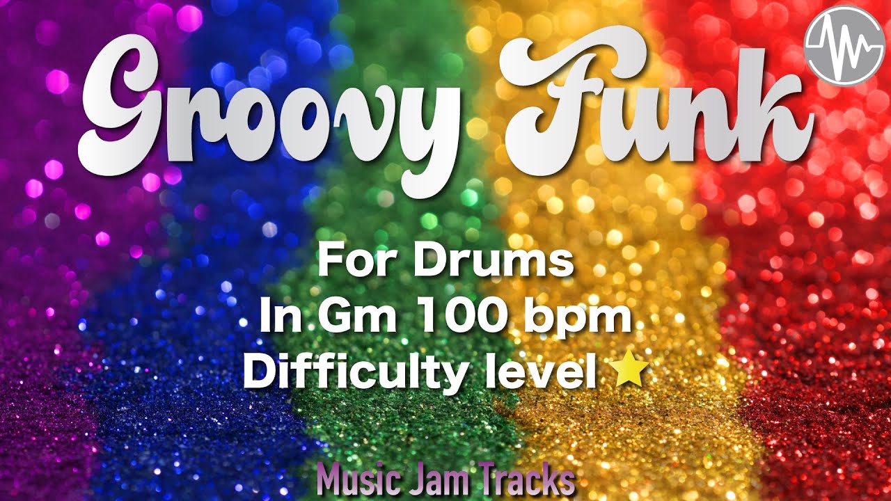 Groovy Funk Jam for【Drums】G minor 100bpm No Drums Backing Track