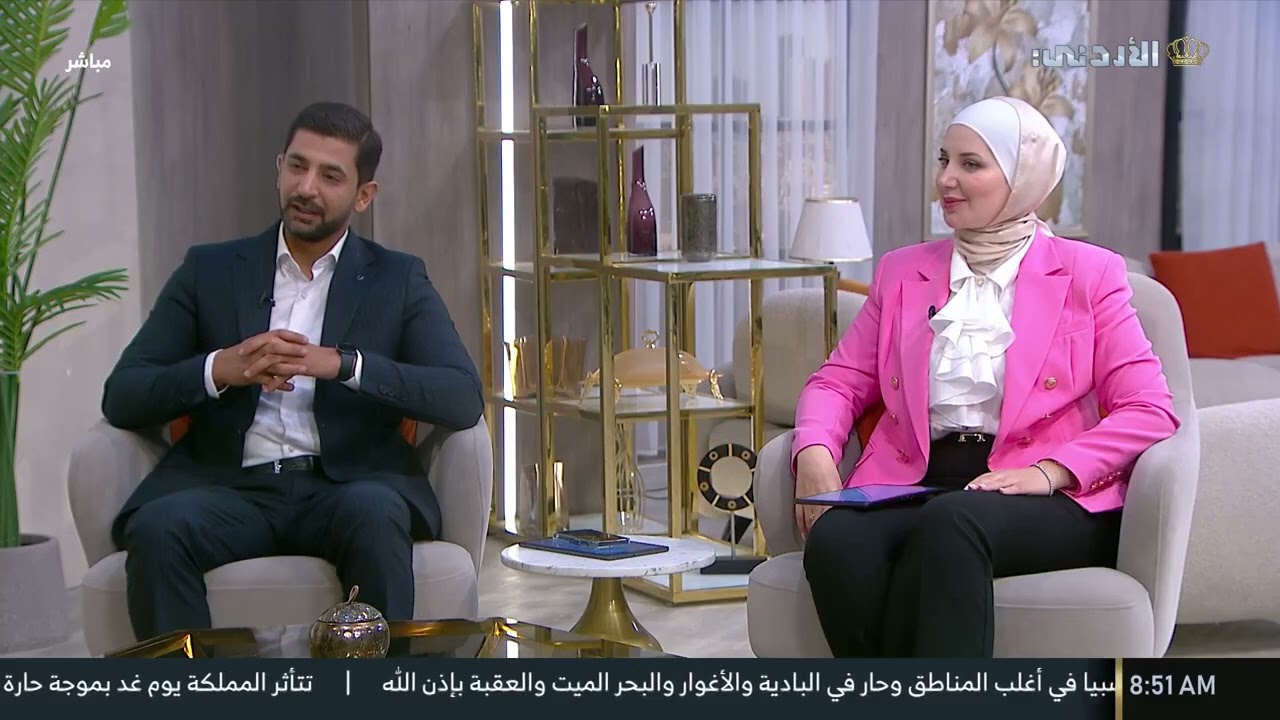 خلال مقابلتي مع التلفزيون الاردني (يوم جديد) مغامرتي داخل الاردن.