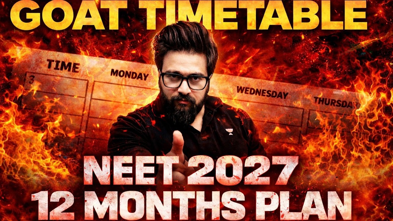 Only Timetable You Need for NEET 2027🔥 | Yawar Manzoor