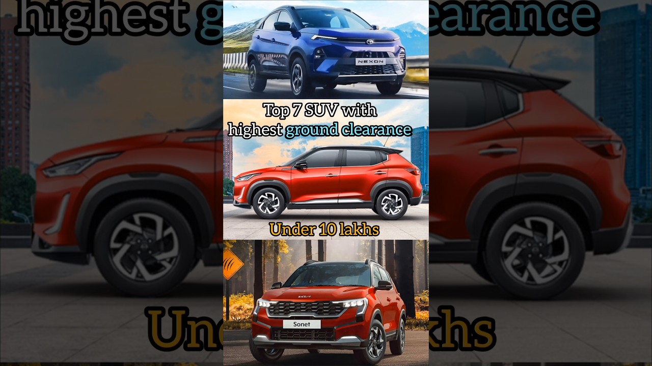 top 7 SUV with highest ground clearance under 10 lakhs || highest ground clearance SUV in India