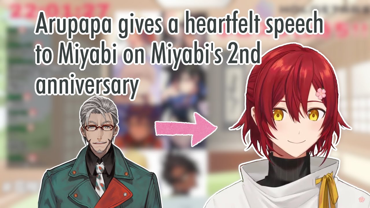 Arurandeisu expresses his thanks on Miyabi's 2nd anniversary【Holostars】