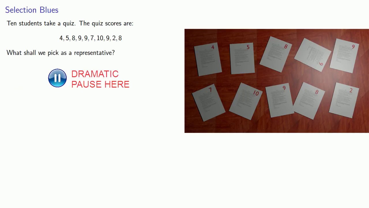 Measures of Center, Part One