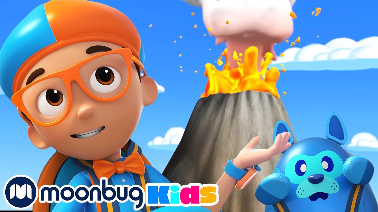 Blippi Wonders | Vulkaan | Moonbug Kids Nederlands - Kindertekenfilms en Liedjes