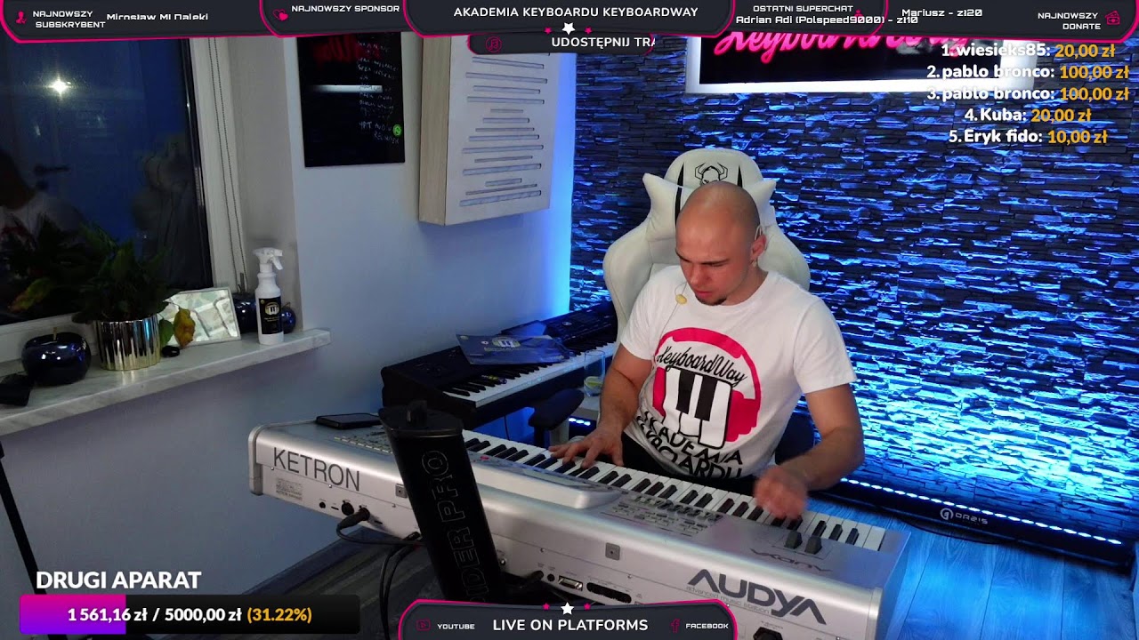 Discover KETRON AUDYA 76 - some practising sound and styles - luźne improwizacje