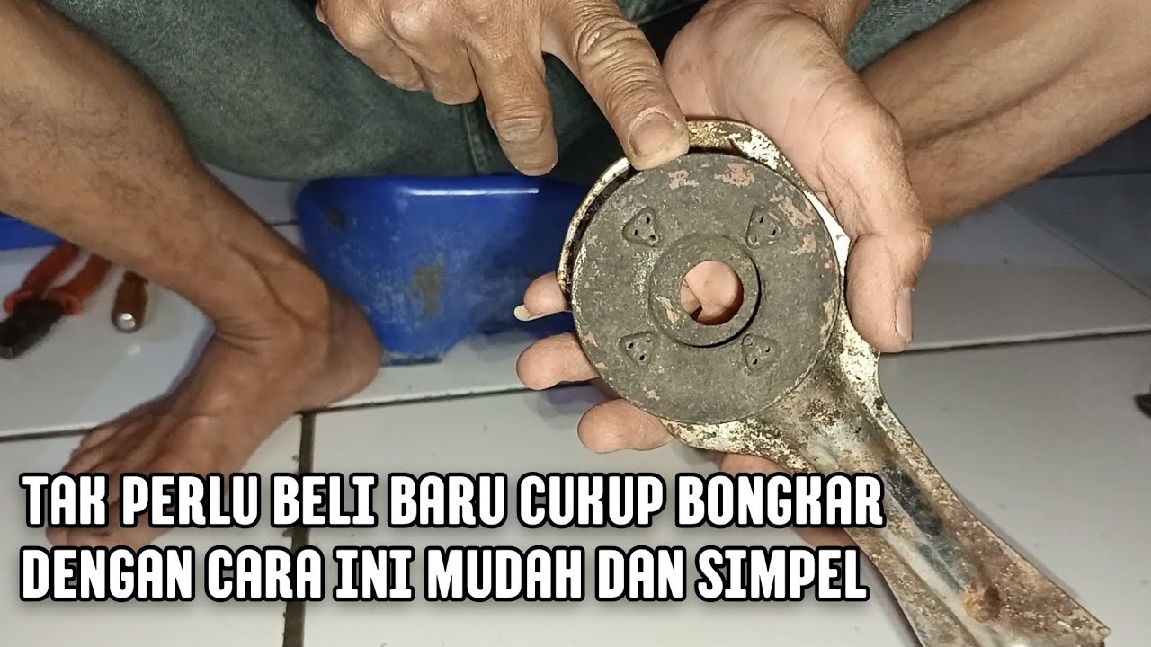 Cara mudah bongkar Burner Kompor Gas dari Tungku atau Cerobong yang sudah berkarat