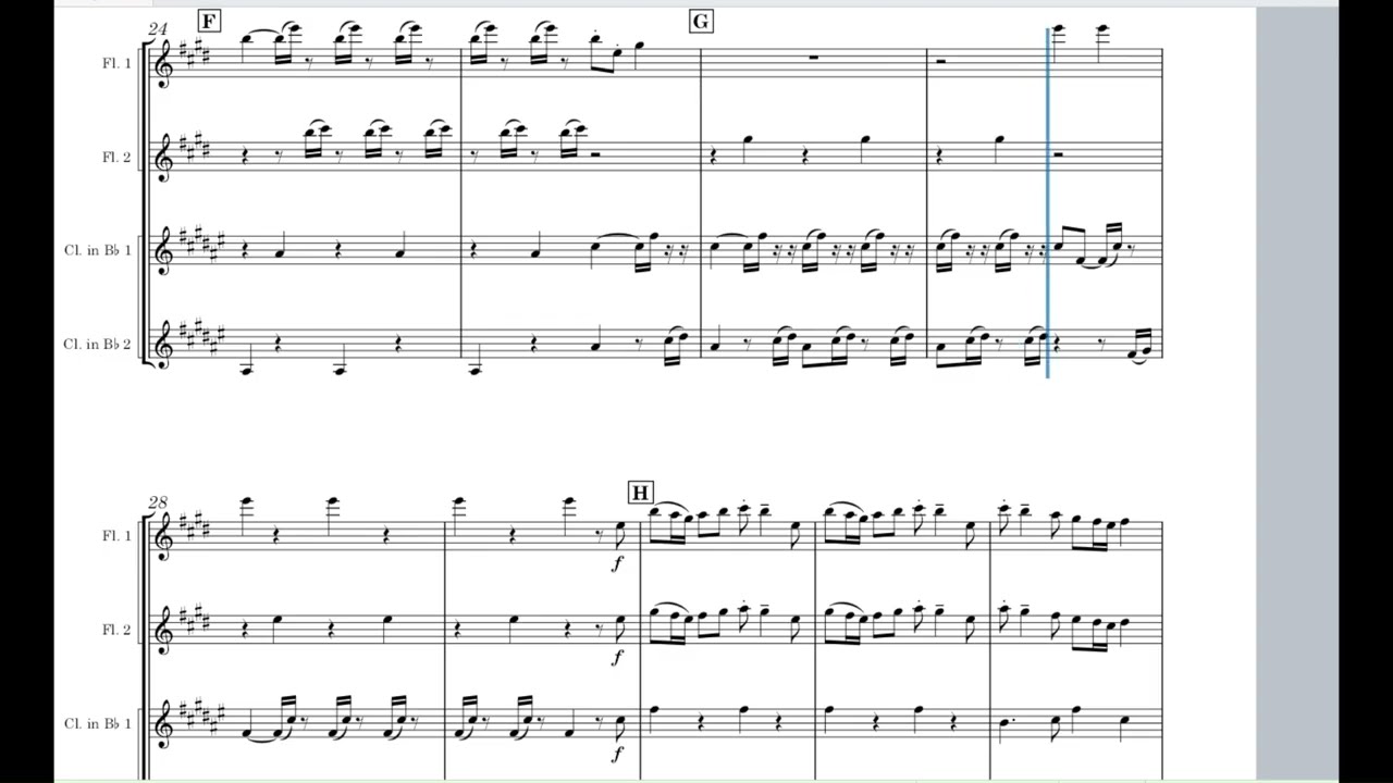 ヴァイオリン協奏曲「四季」より　春　（フルート、クラリネットアンサンブル）