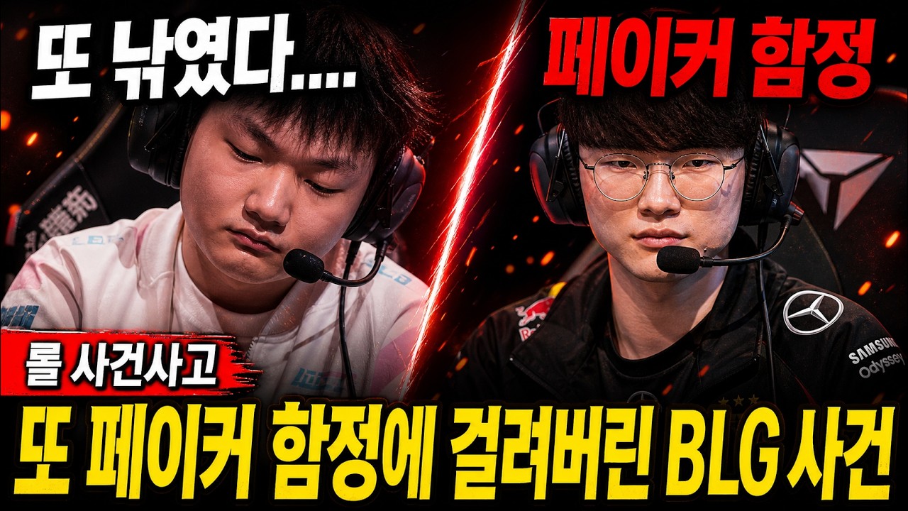 MSI에서 당했던 BLG… 결국 월즈에서 페이커에게 서열 정리 당한 순간 ㄷㄷ