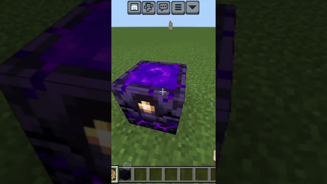 One block size nether portal in Minecraft #minecraft #memes #shorts