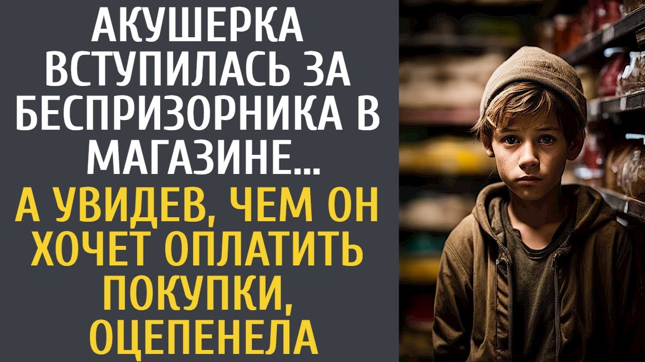 Акушерка вступилась за беспризорника в магазине… А увидев, чем он хочет оплатить покупки, оцепенела…
