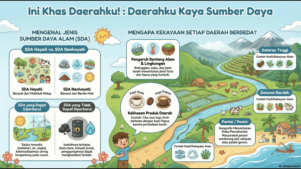 Ini Khas Daerahku! : Daerahku Kaya Sumber Daya | Materi IPA & IPS (IPAS)