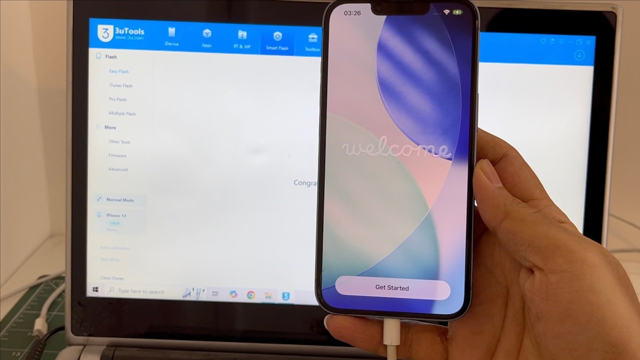 Разблокировка iCloud на iPhone 14 с iOS 26.3.1 | Центр разблокировок | Перманентный обход