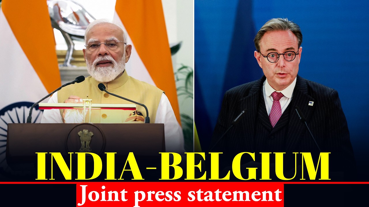LIVE: Belgian PM De Wever, Prime Minister Modi&rsquo;s joint press statement I India I Belgium I Trade