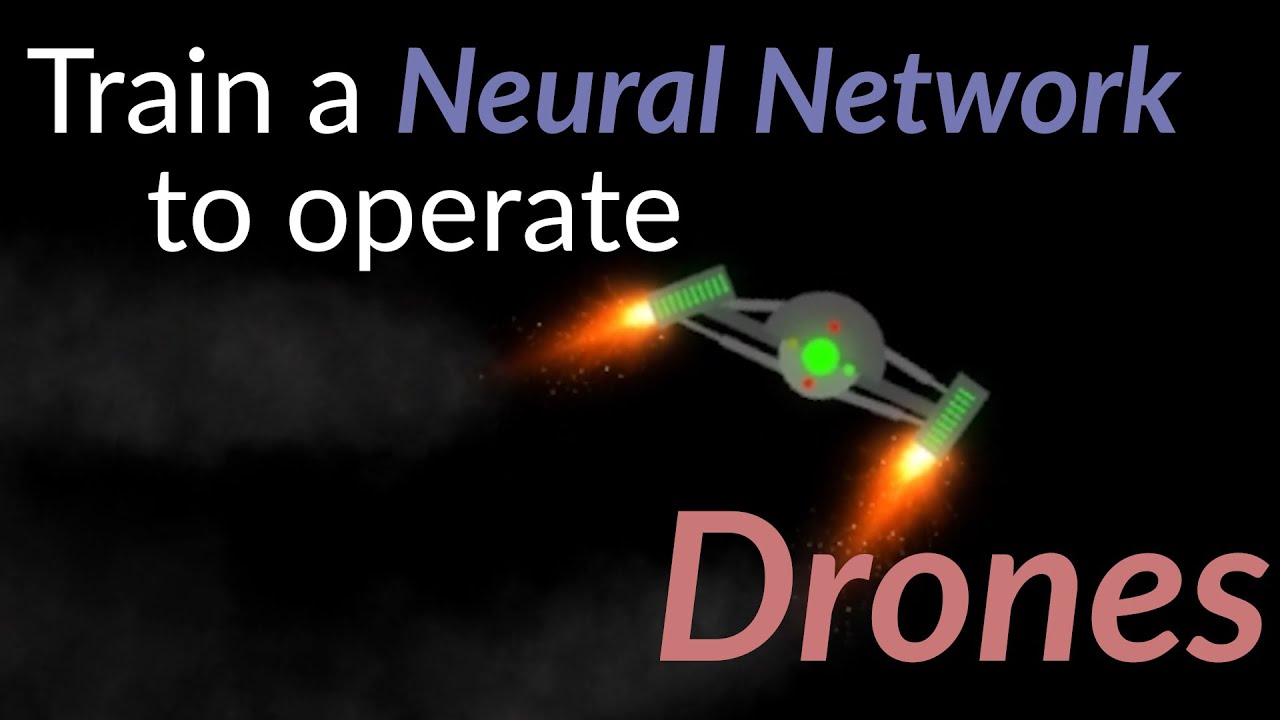Training a Neural Network to operate drones using Genetic Algorithm