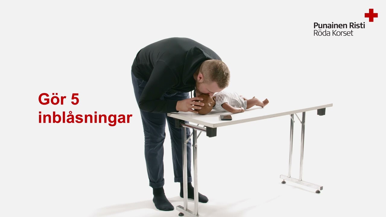 Återupplivning av ett spädbarn