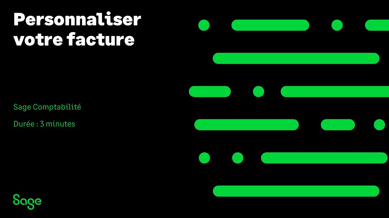 Sage Comptabilité - Personnaliser votre facture (Canada)