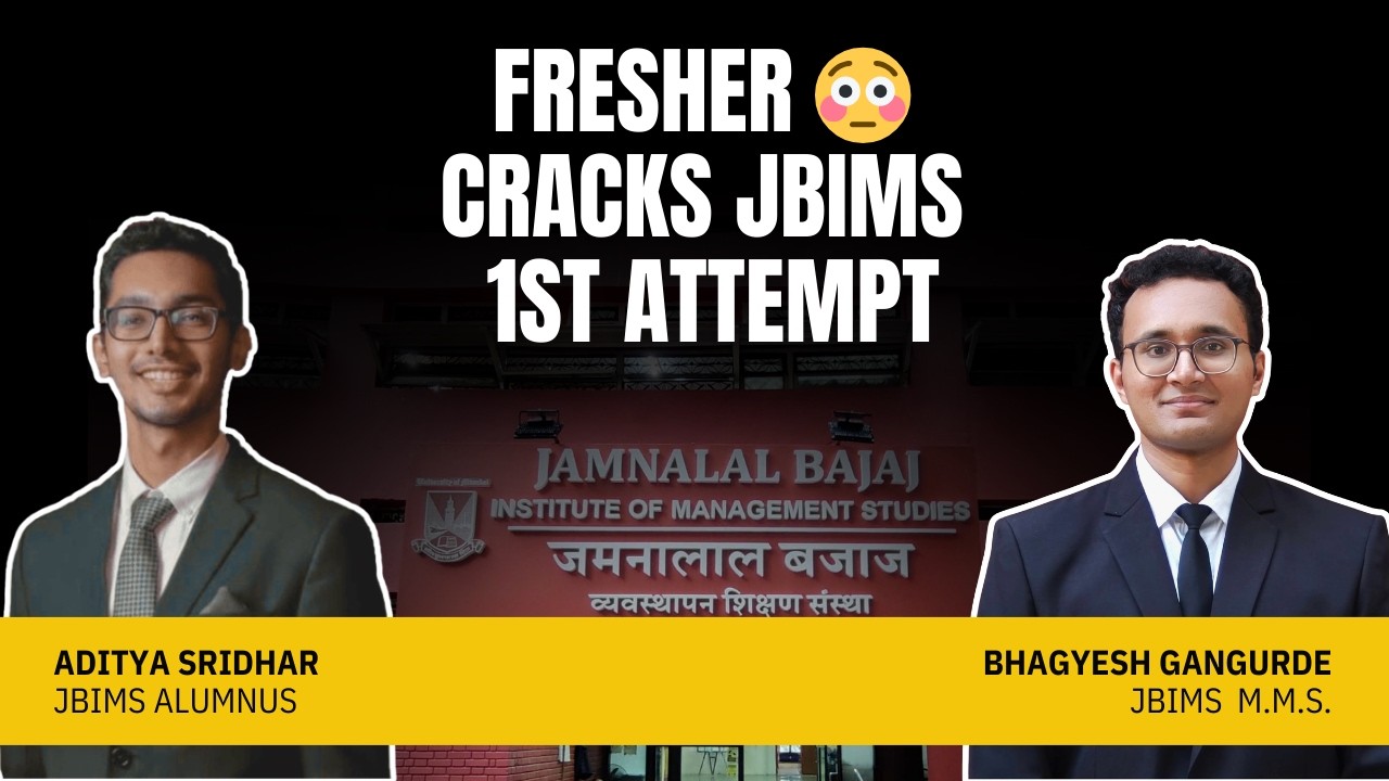 Engineering Fresher to JBIMS! CET Strategy That Worked