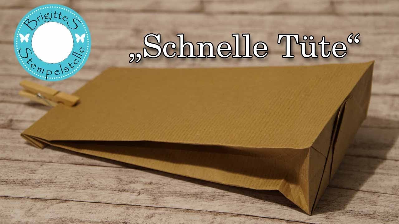Schnelle Tüte basteln