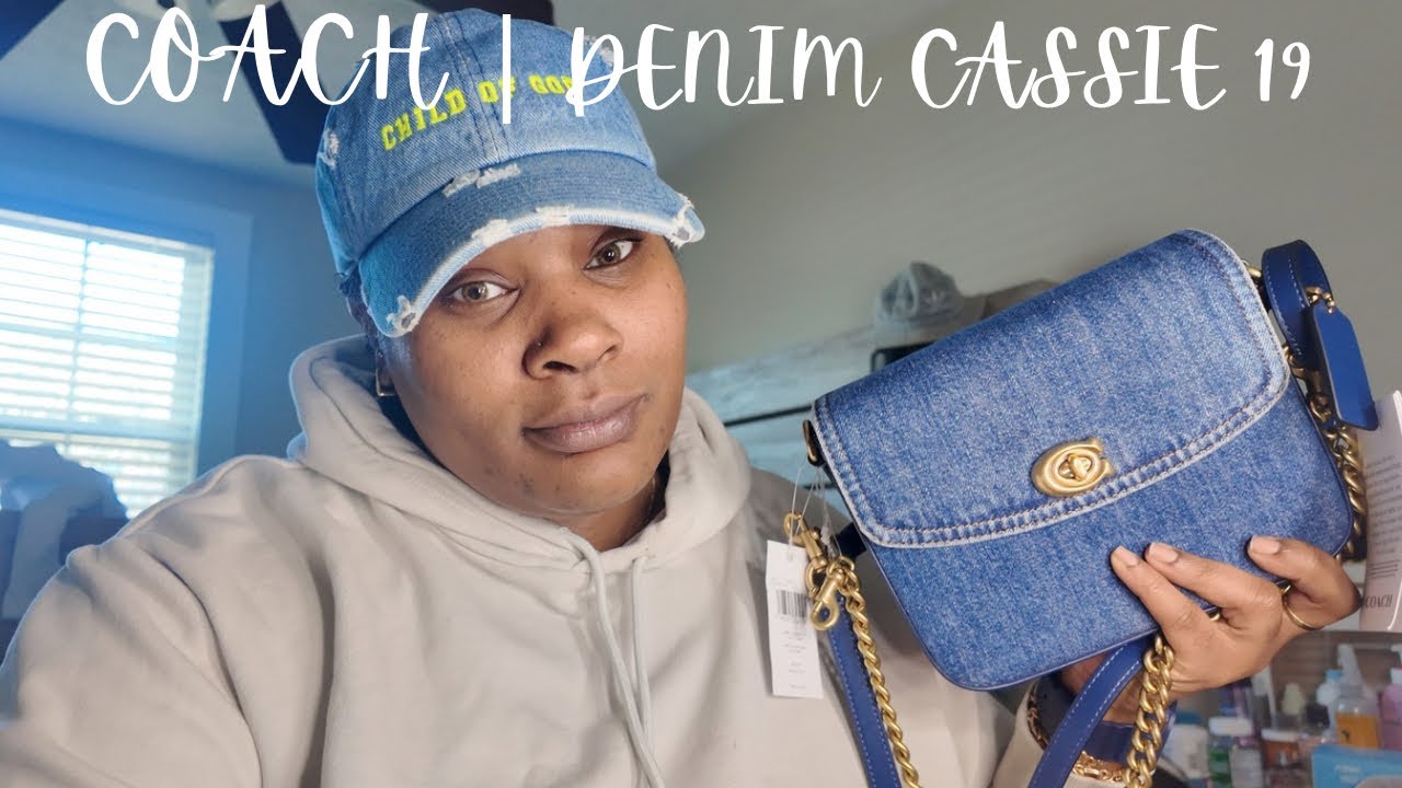 Bag unboxing | Coach denim cassie 19