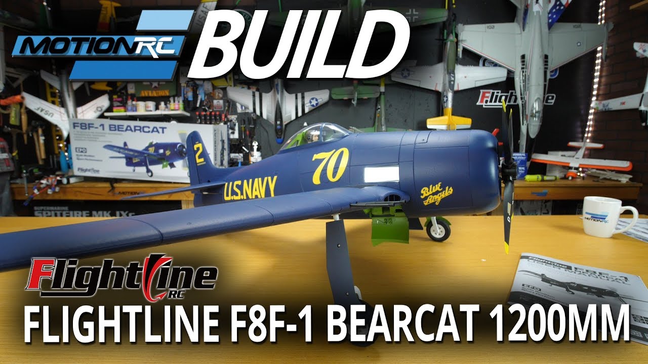 FlightLine 1200 мм F8F-1 Bearcat — распаковка и сборка — Motion RC