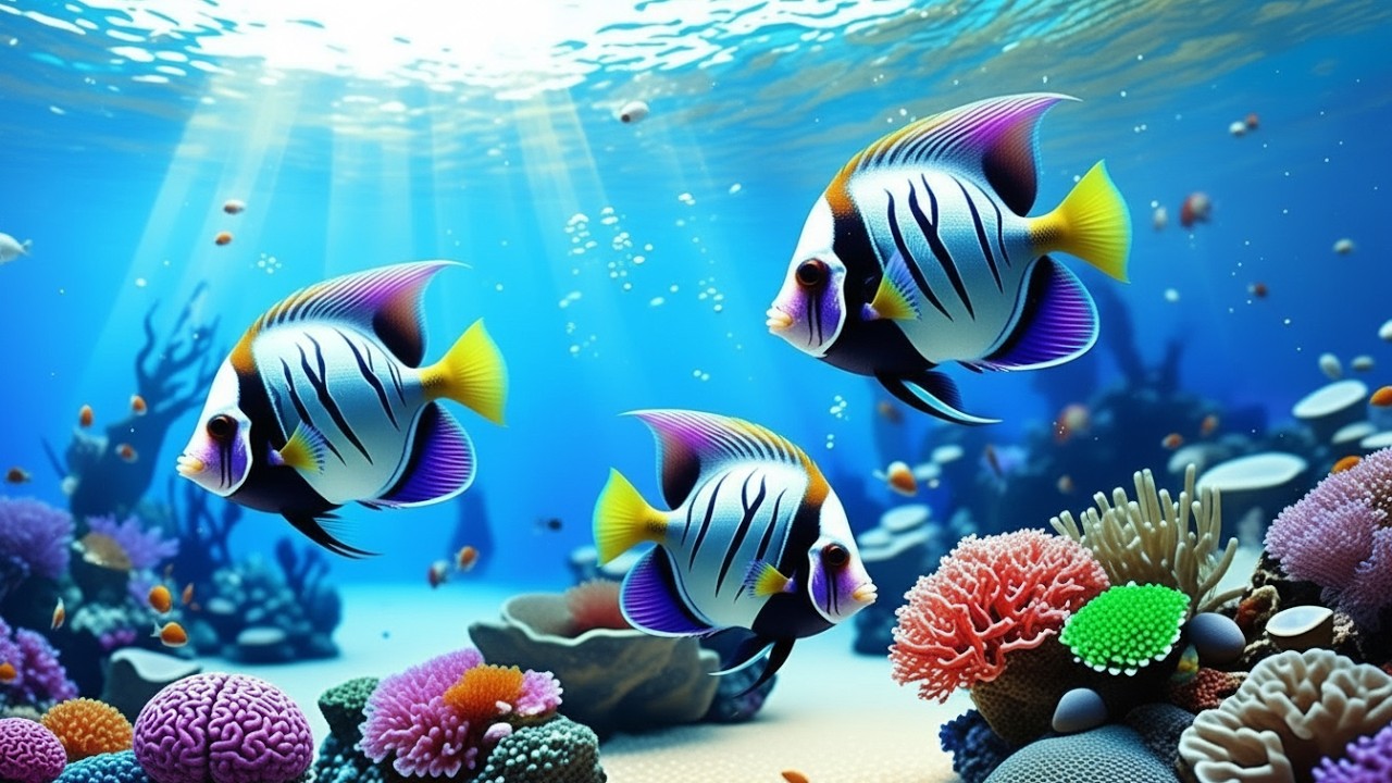 🔴 LIVE Aquarium 4K 🌊 Calm Jellyfish & Coral Reef Ambience