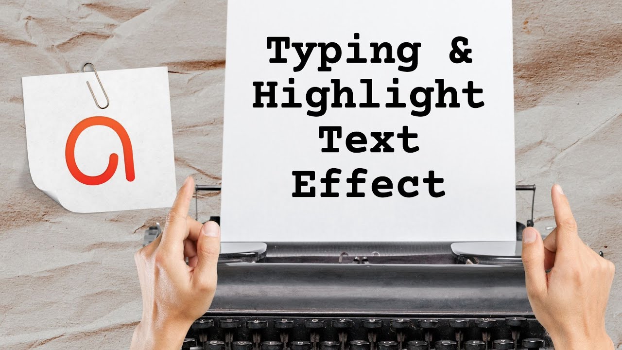 Typing Effect and Highlight Effect for Text in ActivePresenter 9