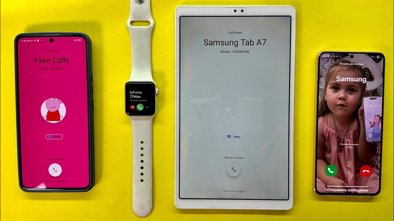 Apple Watch Incoming Call Xiaomi Note 13 Pro,Samsung Tab A7 Lite,Samsung S21