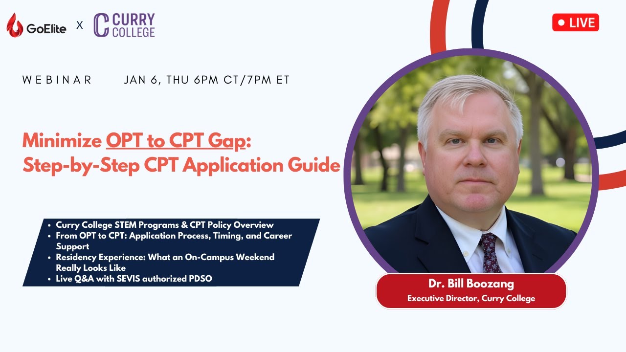 H-1B Uncertainty in 2026: Can CPT Keep Your Career on Track? Curry College