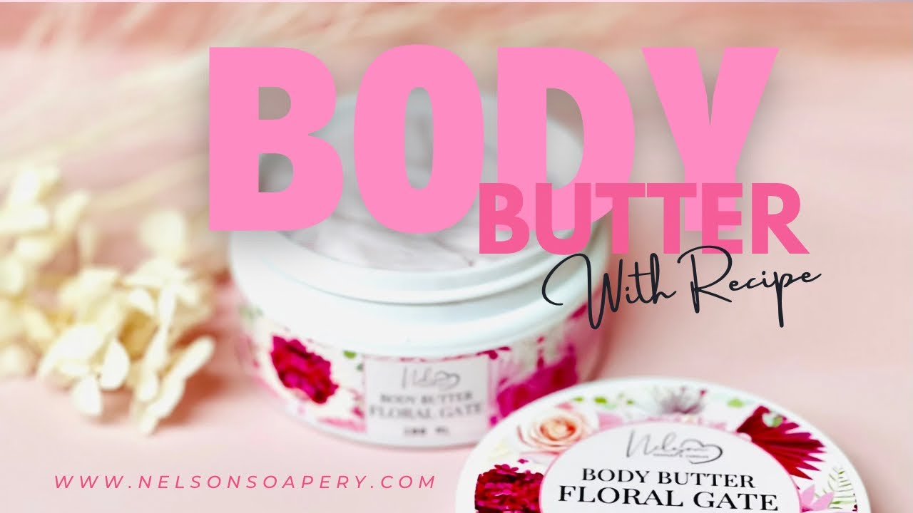Making gorgeous emulsion pink body butter with recipe