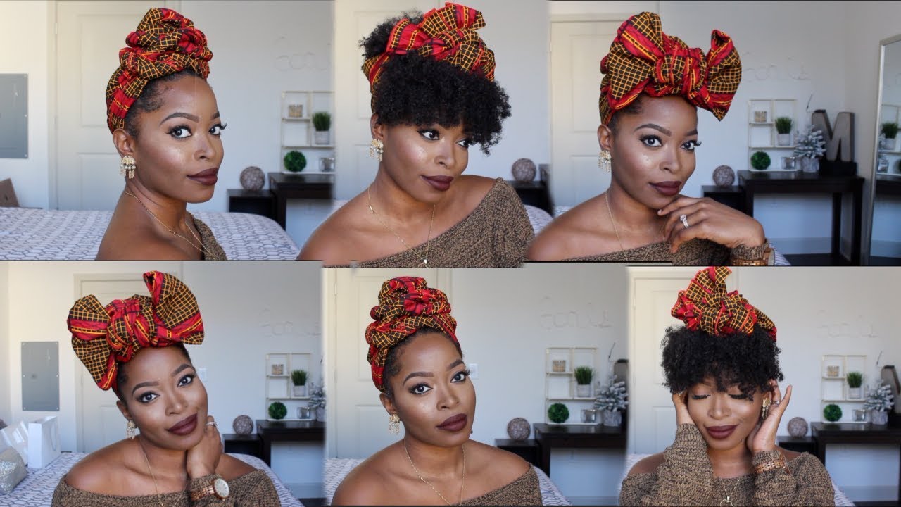HOW TO: Tie a Headwrap  | Short to medium natural hair styles (4b 4c) ft. Cee Cee’s Closet NYC