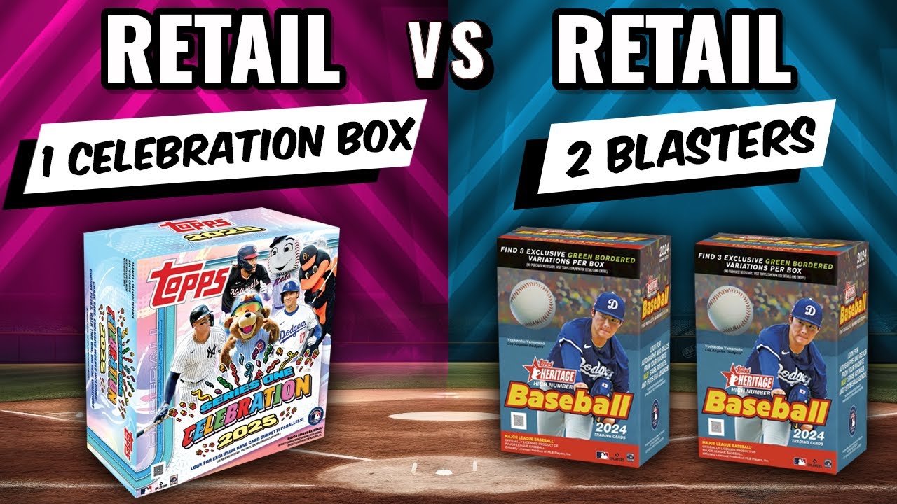 🚨BIG ROOKIE /99!!🚨2024 TOPPS HERITAGE HIGH NUMBER BLASTERS VS 2025 TOPPS SERIES 1 CELEBRATION BOX