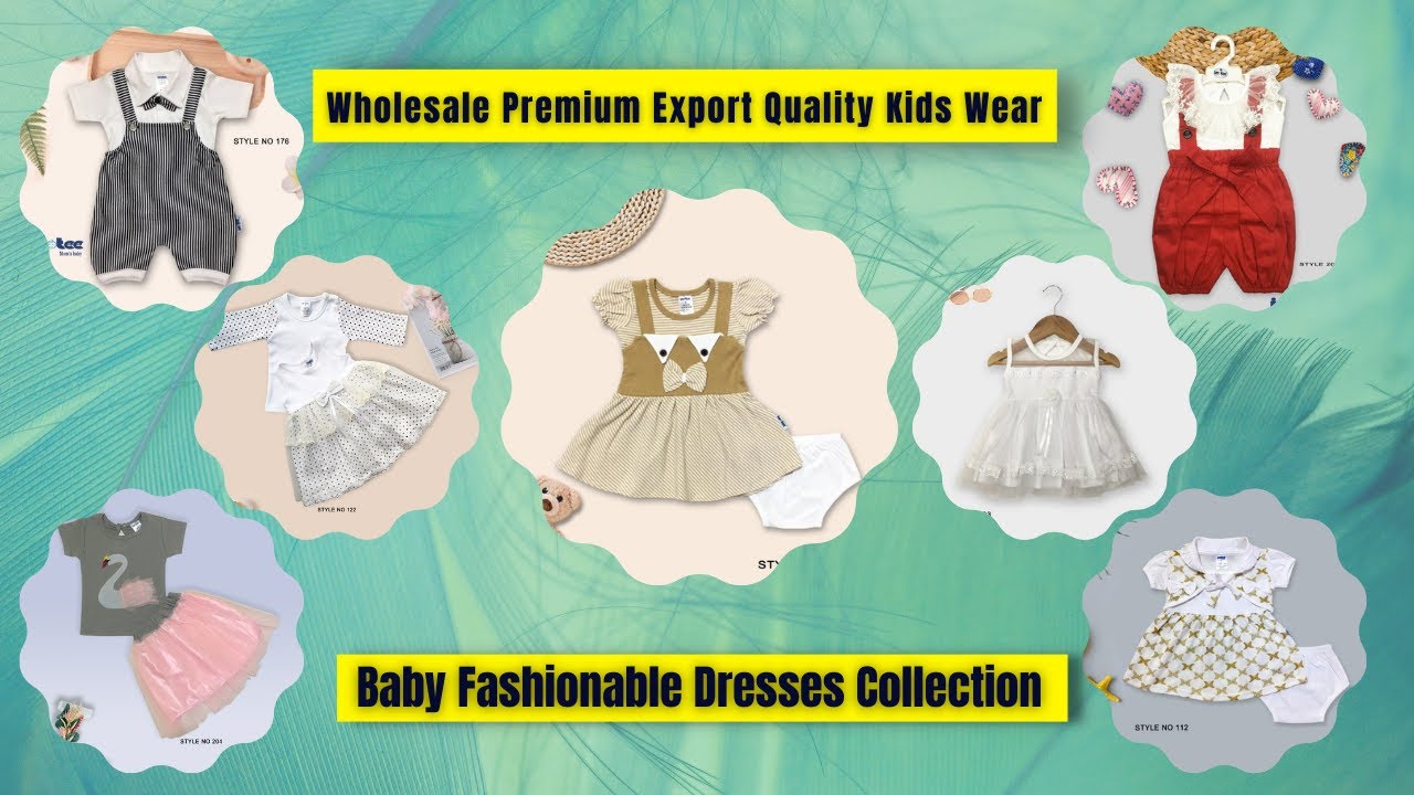 Wholesale Premium Export Quality Kids Wear | Baby Fashionable Dresses Collection 0 to 2 Years