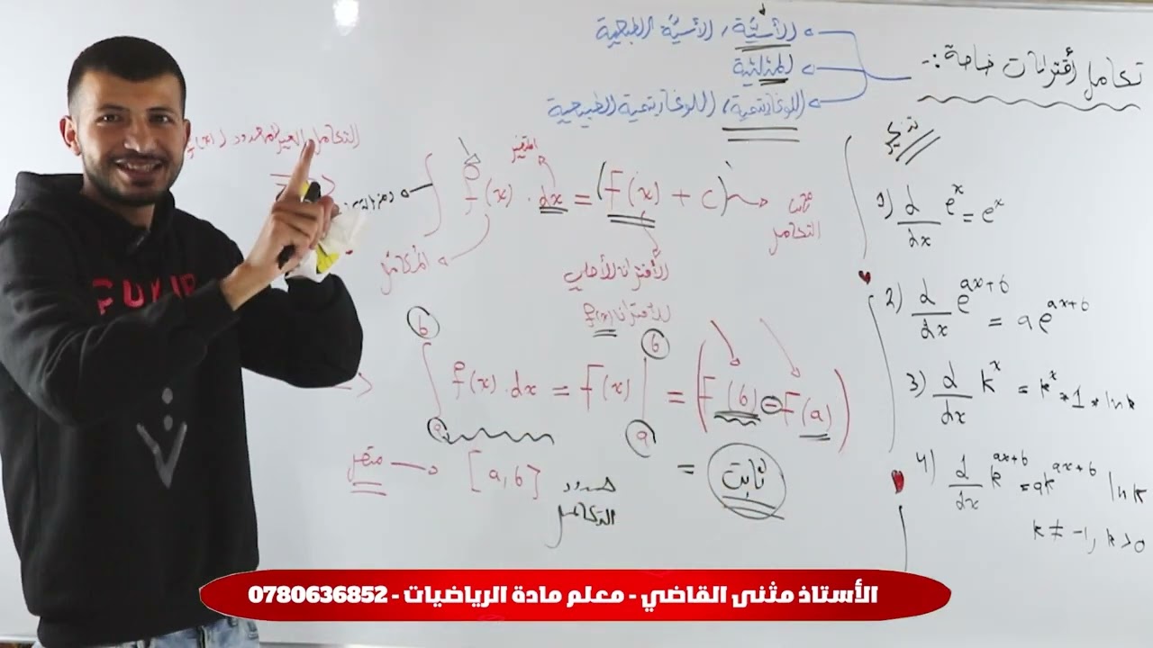 الحصة الخامسة || تكامل اقترانات خاصة (الجزء الأول ) 🤍🔥