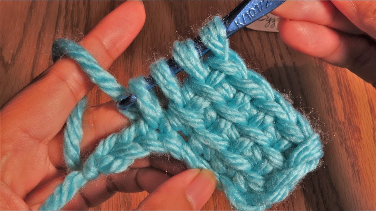 Crochet 3 Rows Of Single Crochet At The Same Time | Linked Treble