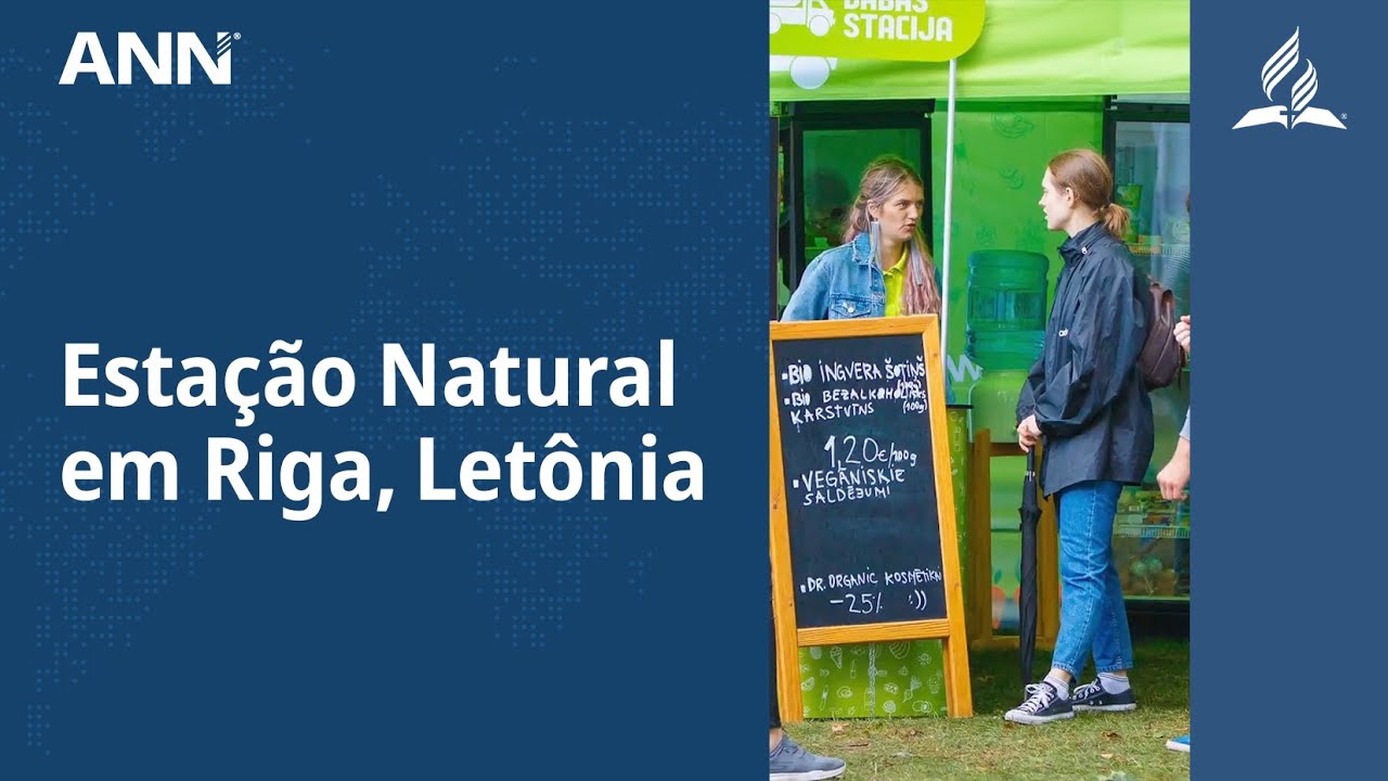 Adventistas na cidade de Riga, na Letônia, montam uma livraria e uma loja de alimentos naturais