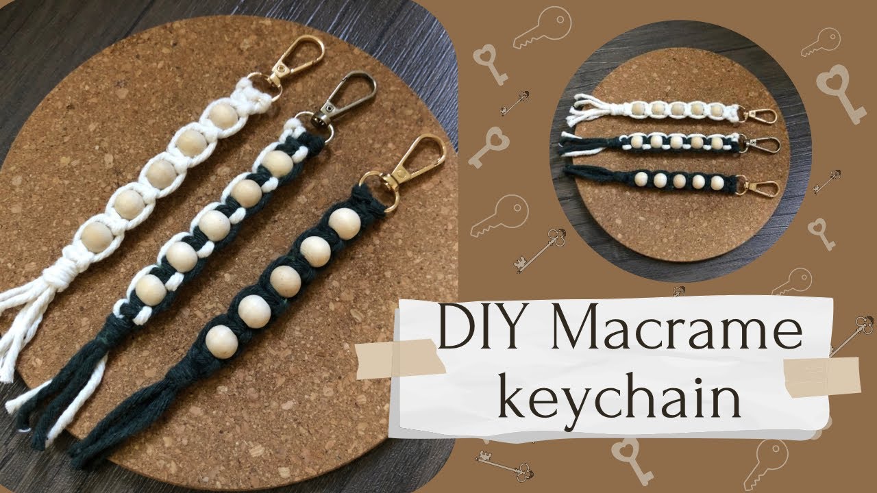 Diy Keychain / Chaveiro Macrame 🗝️🔑