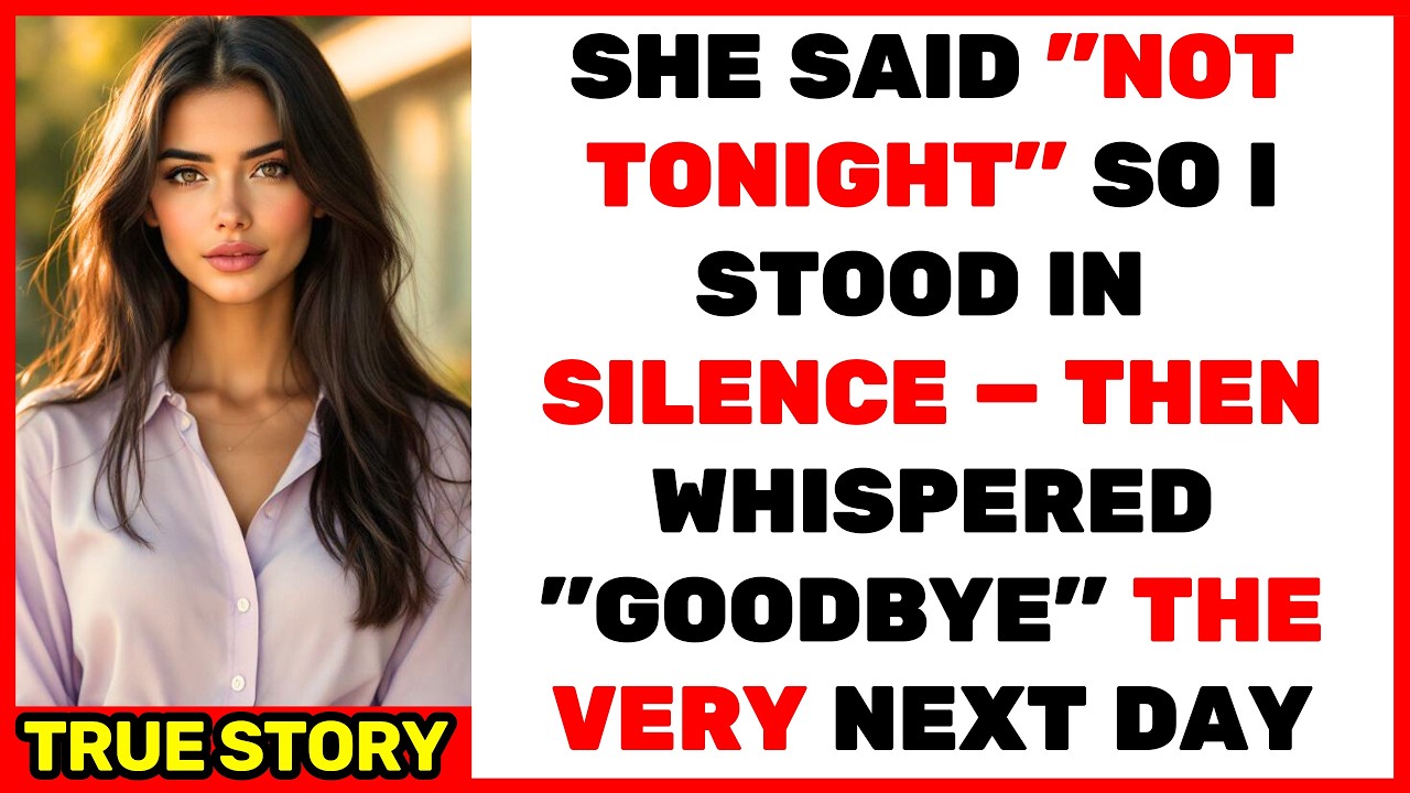 She Turned Away That Night — So I Walked Away for Good...