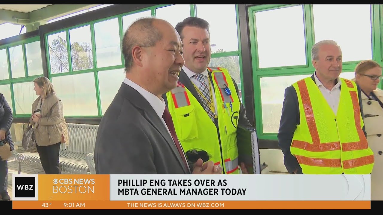 Phillip Eng rides the green line on first day as MBTA GM