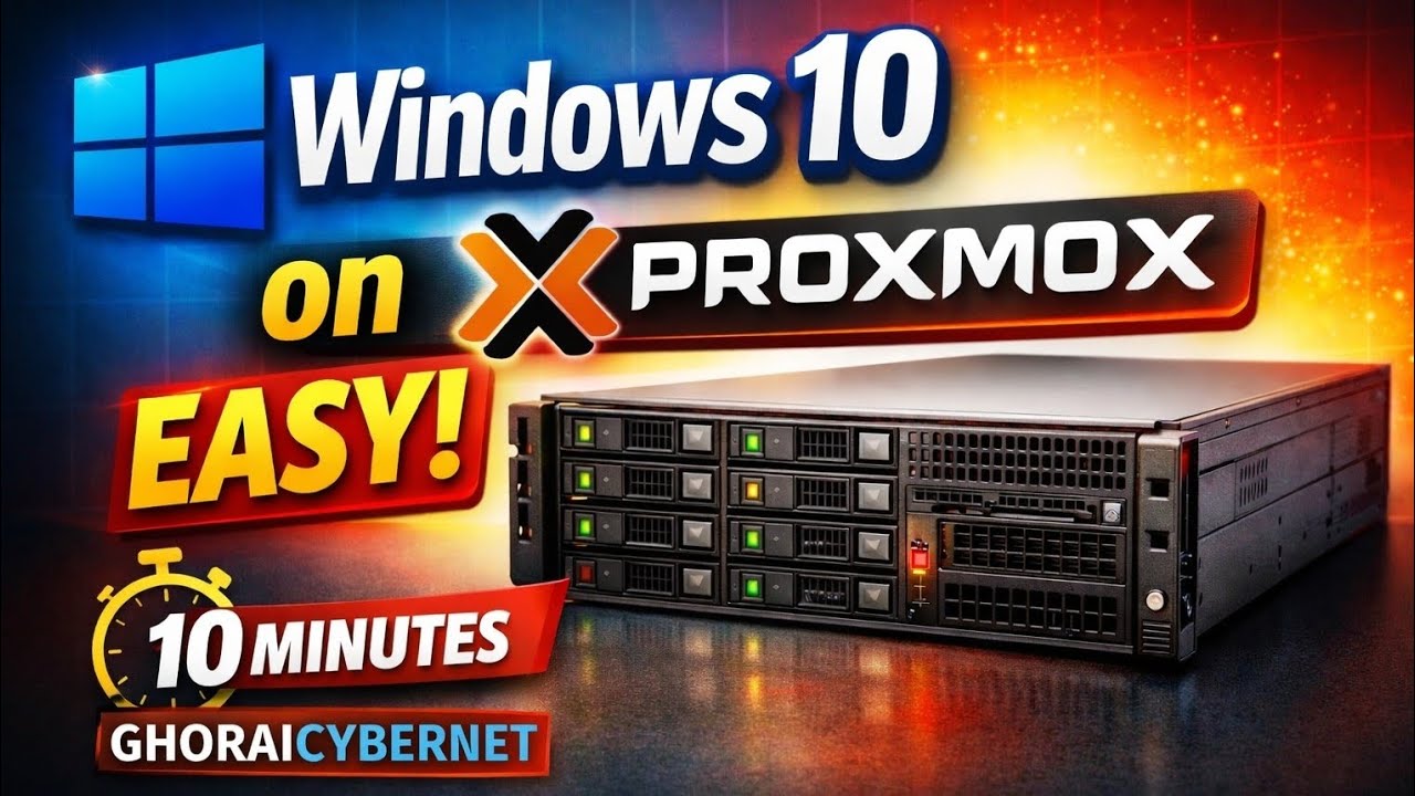 How to Install Windows 10 on Proxmox Homelab Server | Step-by-Step Guide (2026) 🚀
