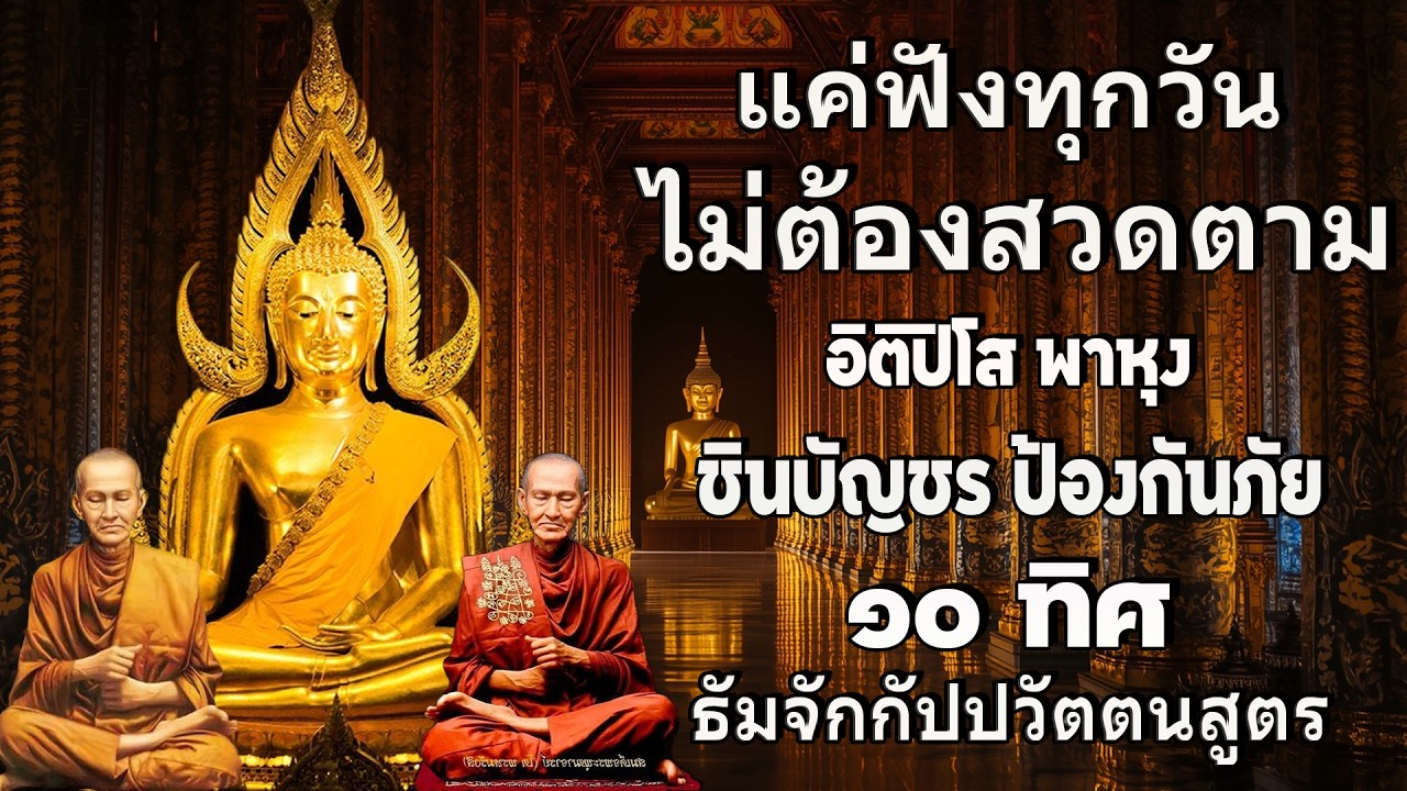 ติปิโส พาหุง ชินบัญชร ป้องกันภัย ๑๐ ทิศ I มหาเมตตาใหญ่ ยอดพระกัณฑ์ไตรปิฎก ธัมจักกัปปวัตตนสูตร